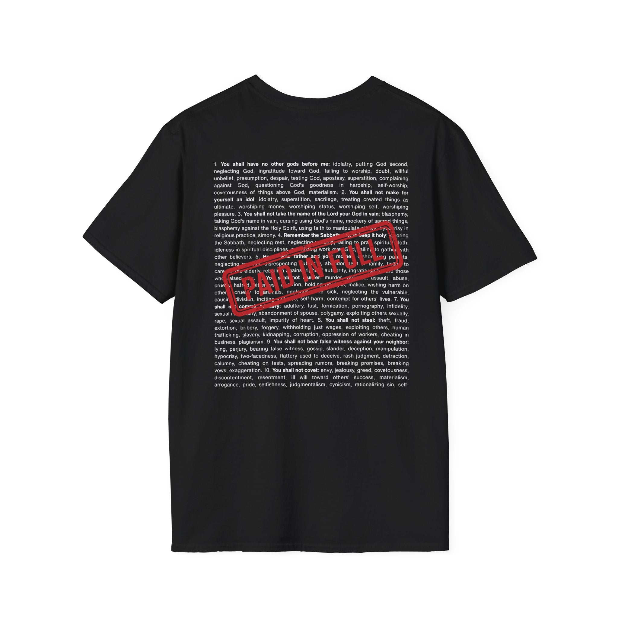 Paid in Full T-Shirt | Minimal Bible Verse Tee
