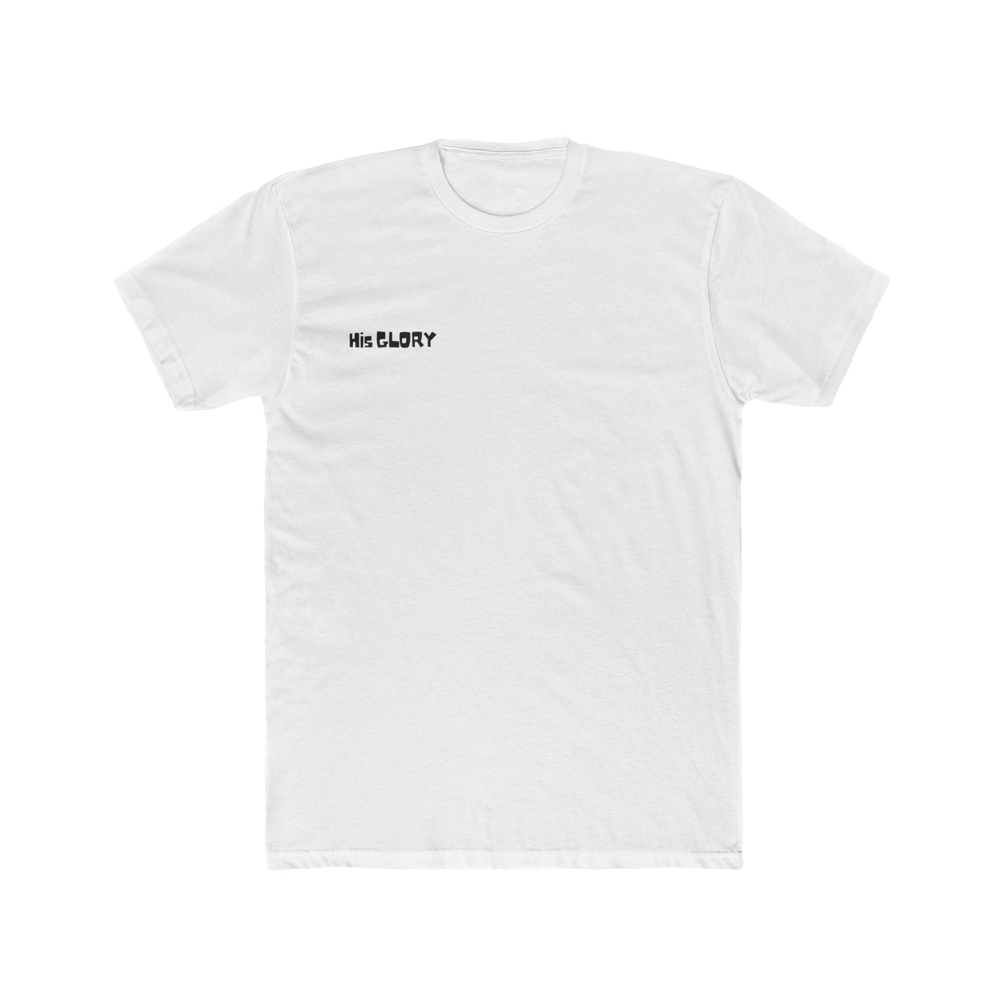 all for Him and His Glory Graphic Tee — Retro Block Letter Back Print